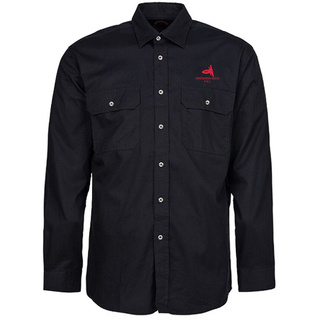 WORKWEAR, SAFETY & CORPORATE CLOTHING SPECIALISTS Men's Pilbara Shirt - Open Front Long Sleeve