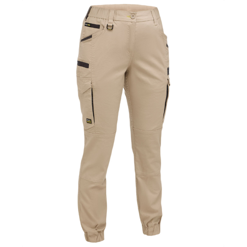 WORKWEAR, SAFETY & CORPORATE CLOTHING SPECIALISTS Womens Flx & Move Elastic Waist Cargo Cuffed Pants