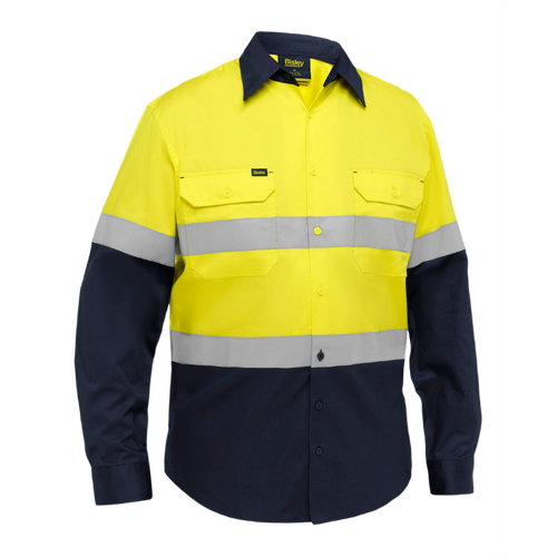WORKWEAR, SAFETY & CORPORATE CLOTHING SPECIALISTS Industrial Taped Hi Vis Cool Lighweight Vented Shirt