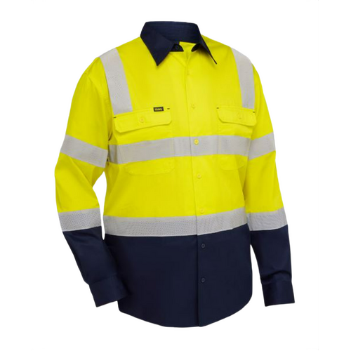 WORKWEAR, SAFETY & CORPORATE CLOTHING SPECIALISTS Taped Biomotion Hi Vis Cool Lightweight Vented Shirt