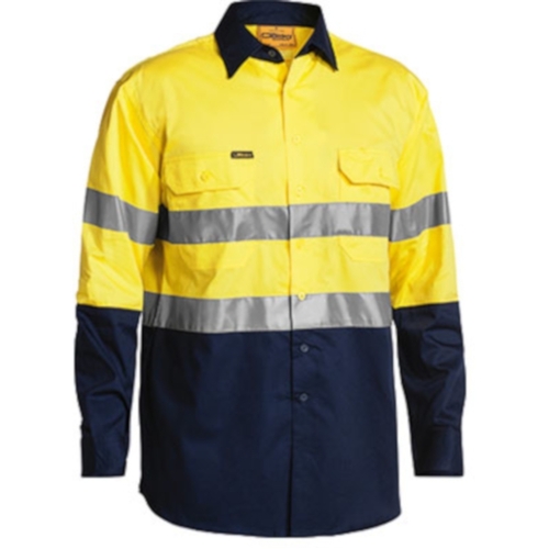 WORKWEAR, SAFETY & CORPORATE CLOTHING SPECIALISTS 3M Taped Cool Lightweight Hi Vis Mens Shirt - Long Sleeve