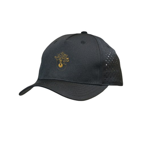 WORKWEAR, SAFETY & CORPORATE CLOTHING SPECIALISTS 5 Panel Premium Pioneer Sports Twill Cap with Tear Drop Perforations