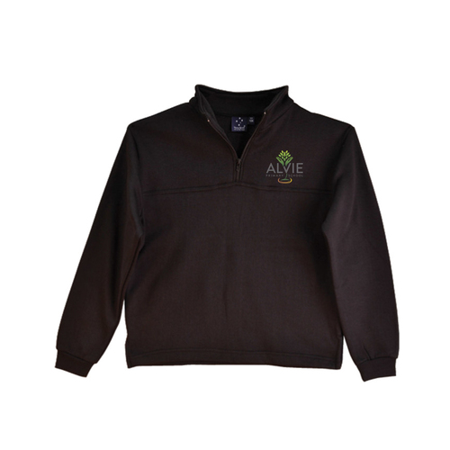 WORKWEAR, SAFETY & CORPORATE CLOTHING SPECIALISTS Kid's 1/2 zip collar fleecy sweat