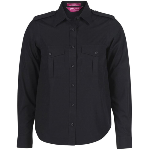 WORKWEAR, SAFETY & CORPORATE CLOTHING SPECIALISTS JB's Ladies Long Sleeve Epaulette Shirt