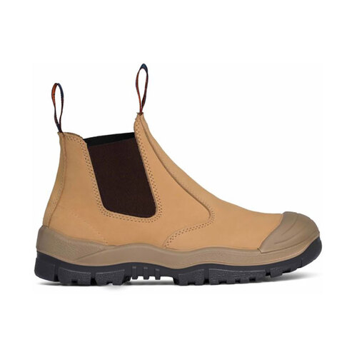 WORKWEAR, SAFETY & CORPORATE CLOTHING SPECIALISTS Wheat Premium Elastic Sided Boot w/ Scuff Cap