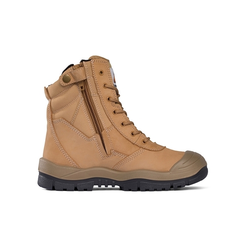 WORKWEAR, SAFETY & CORPORATE CLOTHING SPECIALISTS High Leg ZipSider Boot w/ Scuff Cap - Wheat