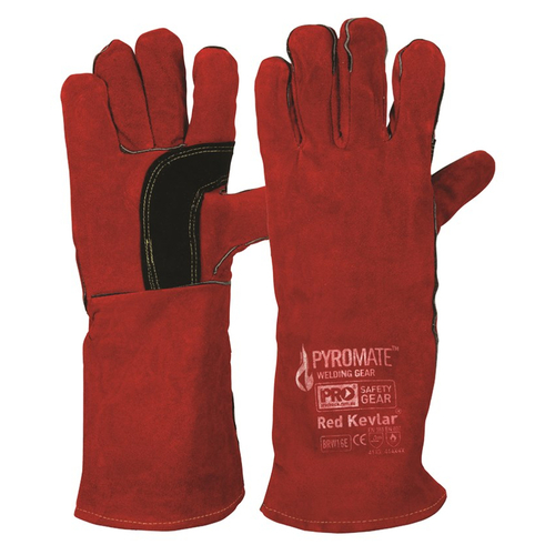 WORKWEAR, SAFETY & CORPORATE CLOTHING SPECIALISTS - Pyromate Red Kevlar Welders Glove