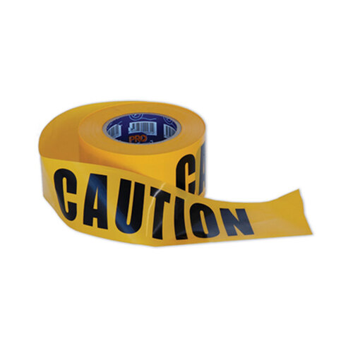 WORKWEAR, SAFETY & CORPORATE CLOTHING SPECIALISTS Barricade Tape - 100m x 75mm CAUTION Print