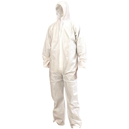 WORKWEAR, SAFETY & CORPORATE CLOTHING SPECIALISTS Disposable SMS Coverall WHITE-White-2XL