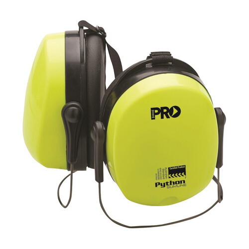 WORKWEAR, SAFETY & CORPORATE CLOTHING SPECIALISTS PYTHON Earmuffs. HI VIS. Slim-fit. NECK BAND