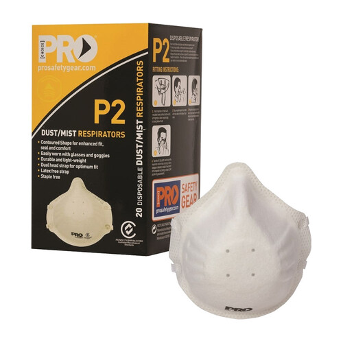WORKWEAR, SAFETY & CORPORATE CLOTHING SPECIALISTS - P2 Respirators - Box of 20