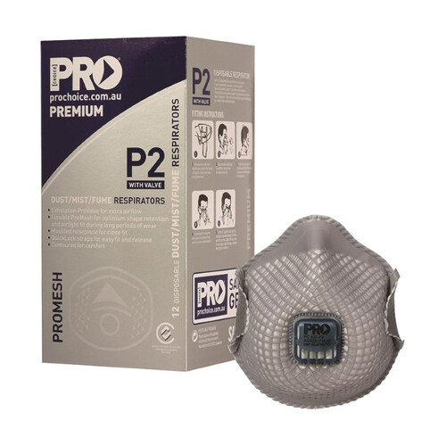 WORKWEAR, SAFETY & CORPORATE CLOTHING SPECIALISTS ProMesh P2 with Valve Respirator - Box of 12