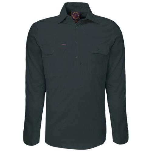 WORKWEAR, SAFETY & CORPORATE CLOTHING SPECIALISTS - Closed Front Shirt - Long Sleeve