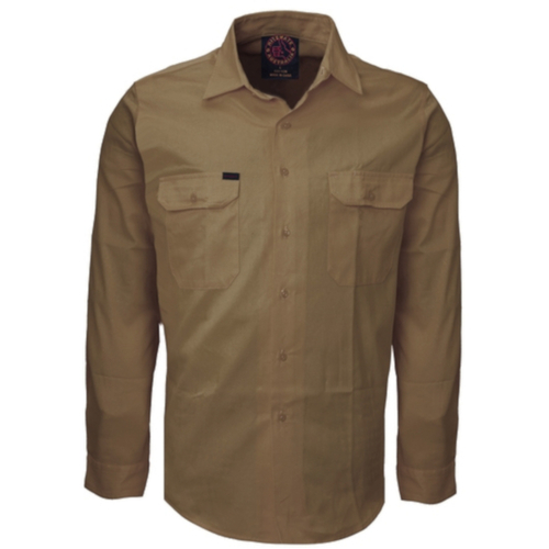 WORKWEAR, SAFETY & CORPORATE CLOTHING SPECIALISTS - Open Front Vented Shirt - Long Sleeve
