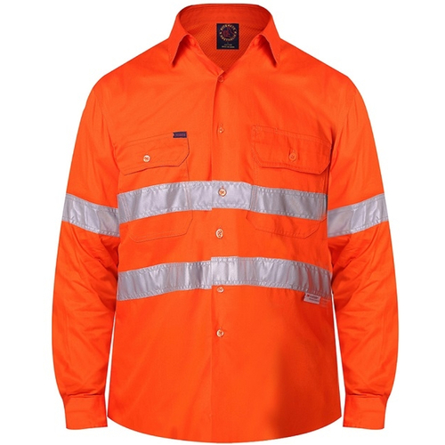 WORKWEAR, SAFETY & CORPORATE CLOTHING SPECIALISTS Vented Shirt with 3M Tape - Long Sleeve