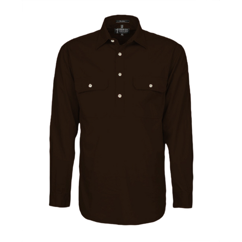 WORKWEAR, SAFETY & CORPORATE CLOTHING SPECIALISTS Pilbara Men's Closed Front L/S Shirt