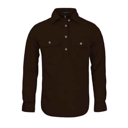 WORKWEAR, SAFETY & CORPORATE CLOTHING SPECIALISTS Pilbara Women's Closed Front L/S Shirt