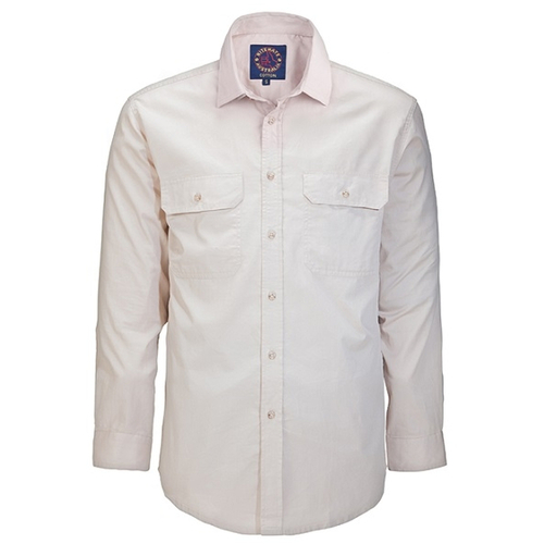 WORKWEAR, SAFETY & CORPORATE CLOTHING SPECIALISTS Men's Pilbara Shirt - Open Front Long Sleeve