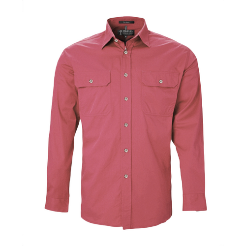 WORKWEAR, SAFETY & CORPORATE CLOTHING SPECIALISTS Pilbara Men's Open Front L/S Shirt
