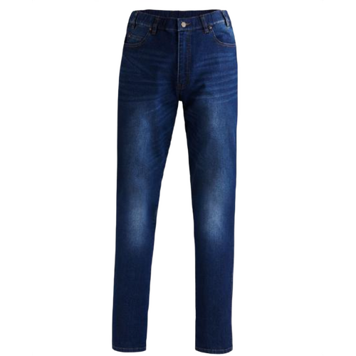 WORKWEAR, SAFETY & CORPORATE CLOTHING SPECIALISTS Pilbara Men's Distress Denim Stretch Jeans