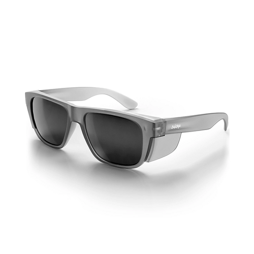 WORKWEAR, SAFETY & CORPORATE CLOTHING SPECIALISTS Fusions XL Matte Graphite Frame Grey Polarised Lens