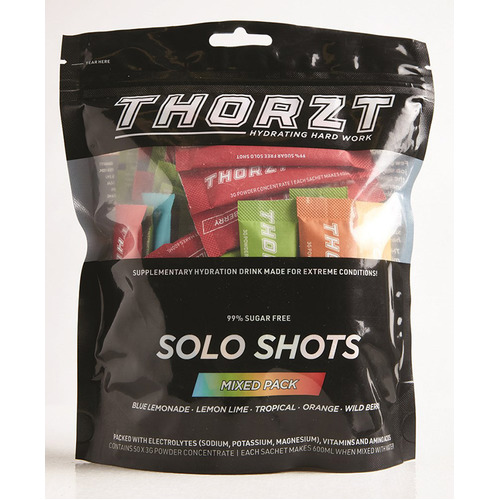 WORKWEAR, SAFETY & CORPORATE CLOTHING SPECIALISTS - Sugar Free Solo Shot - 50 x 3gm Sachets - Mixed Flavours