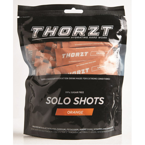 WORKWEAR, SAFETY & CORPORATE CLOTHING SPECIALISTS - Solo Shot Sachet 3g   Solo Shots Pack x 50pk,Orange