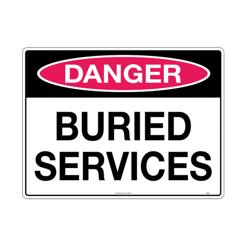 WORKWEAR, SAFETY & CORPORATE CLOTHING SPECIALISTS - 240x180mm - Self Adhesive - Danger Buried Services