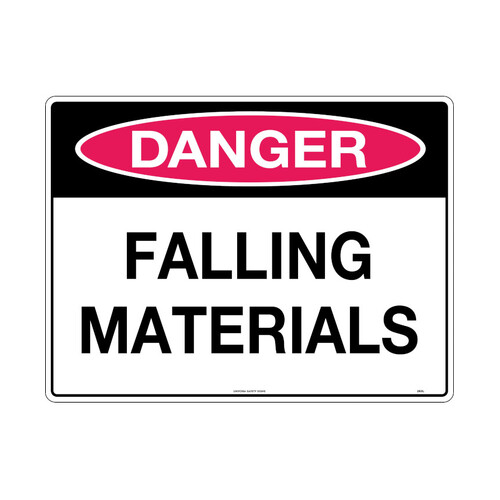 WORKWEAR, SAFETY & CORPORATE CLOTHING SPECIALISTS - 600x400mm - Metal - Danger Falling Materials