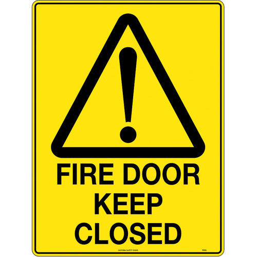 WORKWEAR, SAFETY & CORPORATE CLOTHING SPECIALISTS - 600x400mm - Poly - Fire Door Keep Closed