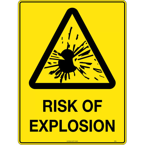 WORKWEAR, SAFETY & CORPORATE CLOTHING SPECIALISTS - 600x400mm - Poly - Caution Risk of Explosion