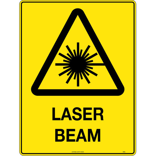 WORKWEAR, SAFETY & CORPORATE CLOTHING SPECIALISTS - 600x400mm - Corflute - Caution Laser Beam