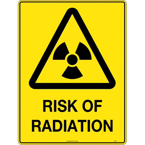 WORKWEAR, SAFETY & CORPORATE CLOTHING SPECIALISTS - 600x400mm - Metal - Caution Risk of Radiation