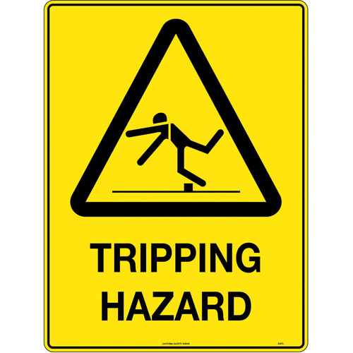 WORKWEAR, SAFETY & CORPORATE CLOTHING SPECIALISTS - 600x400mm - Metal - Tripping Hazard