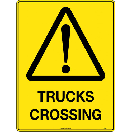 WORKWEAR, SAFETY & CORPORATE CLOTHING SPECIALISTS - 600x400mm - Poly - Trucks Crossing