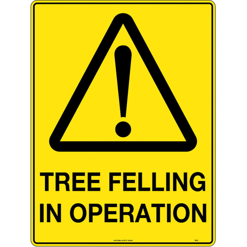 WORKWEAR, SAFETY & CORPORATE CLOTHING SPECIALISTS - 600x400mm - Metal - Caution Tree Felling in Operation