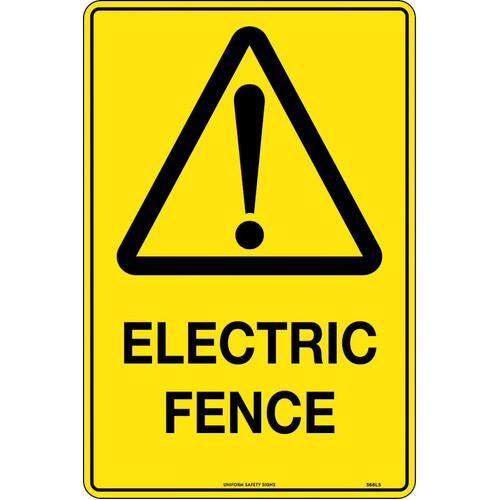 WORKWEAR, SAFETY & CORPORATE CLOTHING SPECIALISTS - 600x400mm - Metal - Caution Electric Fence