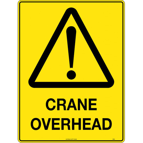 WORKWEAR, SAFETY & CORPORATE CLOTHING SPECIALISTS - 600x400mm - Poly - Crane Overhead