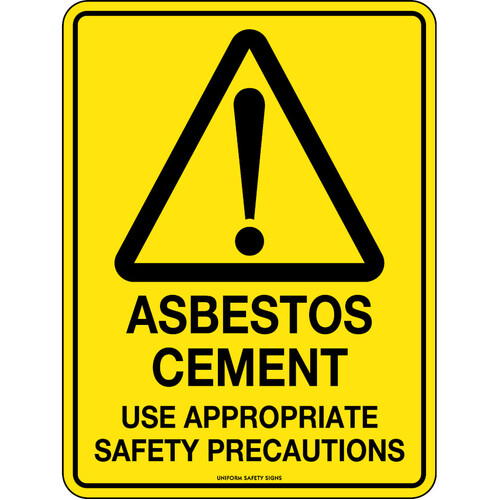 WORKWEAR, SAFETY & CORPORATE CLOTHING SPECIALISTS - 600x400mm - Metal - Asbestos Cement Use Appropriate Safety Precautions