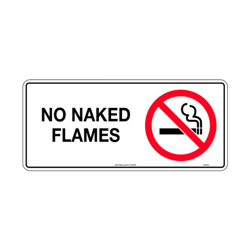 WORKWEAR, SAFETY & CORPORATE CLOTHING SPECIALISTS - 450x200mm - Metal - No Naked Flames