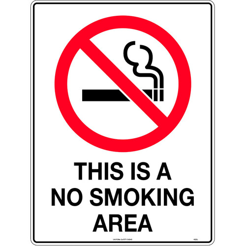 WORKWEAR, SAFETY & CORPORATE CLOTHING SPECIALISTS - 600x400mm - Metal - This is a No Smoking Area