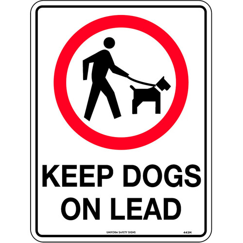 WORKWEAR, SAFETY & CORPORATE CLOTHING SPECIALISTS - 300x225mm - Metal - Keep Dogs On Lead