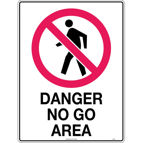 WORKWEAR, SAFETY & CORPORATE CLOTHING SPECIALISTS - 600x400mm - Metal - Danger No Go Area