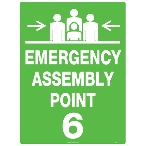 WORKWEAR, SAFETY & CORPORATE CLOTHING SPECIALISTS - 600x400mm - Metal - Emergency Assembly Point 6