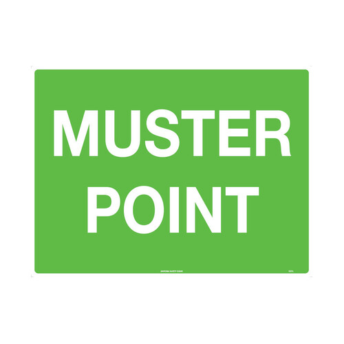 WORKWEAR, SAFETY & CORPORATE CLOTHING SPECIALISTS - 600x400mm - Poly - Muster Point