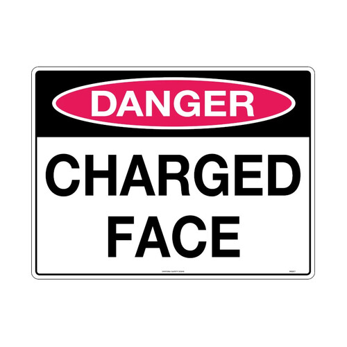 WORKWEAR, SAFETY & CORPORATE CLOTHING SPECIALISTS - 600x400mm - Metal, Class 2 Reflective - Danger Charged Face