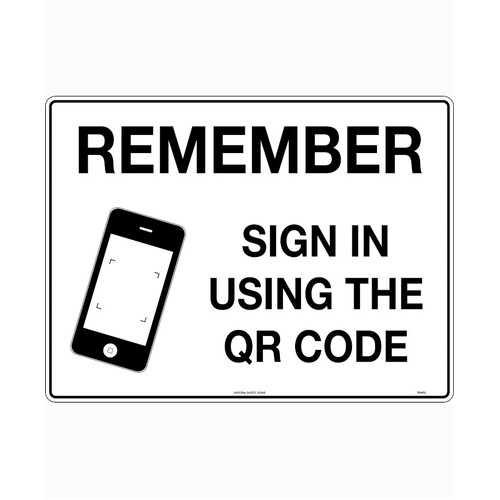 WORKWEAR, SAFETY & CORPORATE CLOTHING SPECIALISTS - 300x225mm - Poly - Remember Sign in Using the QR Code