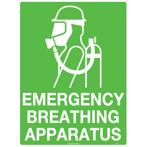 WORKWEAR, SAFETY & CORPORATE CLOTHING SPECIALISTS - 450x300mm - Metal - Emergency Breathing Apparatus