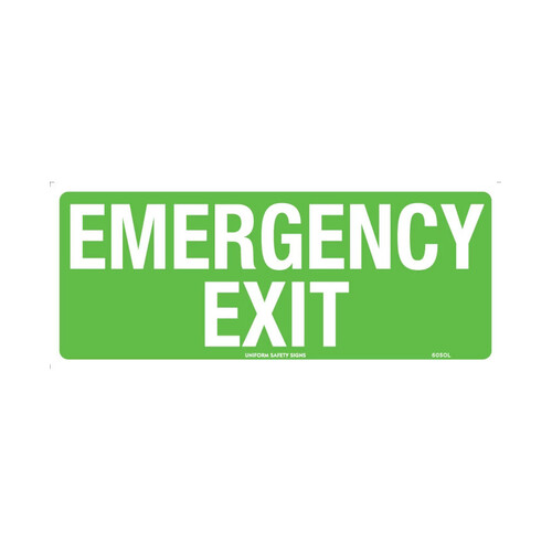 WORKWEAR, SAFETY & CORPORATE CLOTHING SPECIALISTS - 300x225mm - Poly - Emergency Exit