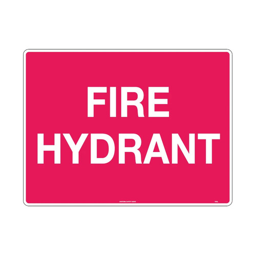 WORKWEAR, SAFETY & CORPORATE CLOTHING SPECIALISTS - 600x400mm - Poly - Fire Hydrant